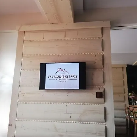 Tatrzański świt 40m2 Z Tarasem-20m2, Garażem Podziemnym, Grotą Solną Apartament Zakopane