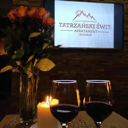 Tatrzański świt 40m2 Z Tarasem-20m2, Garażem Podziemnym, Grotą Solną Apartament Zakopane